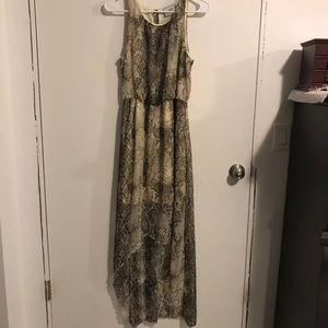 High Low Snakeskin Dress